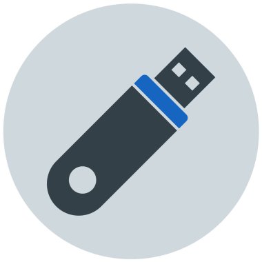 USB flash disk simgesi. Basit tasarım