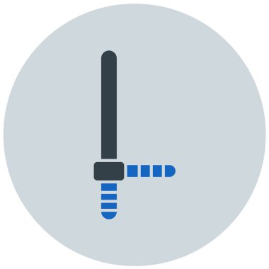 Kılıç. Web simgesi basit illüstrasyon