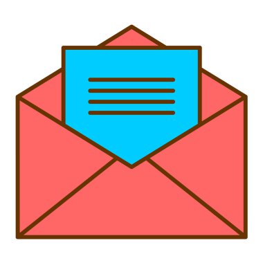 zarf e- posta simgesi vektör illüstrasyon grafik tasarımı