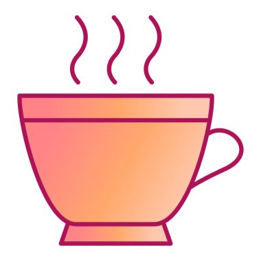 kahve fincanı ikonu vektör çizimi tasarımı