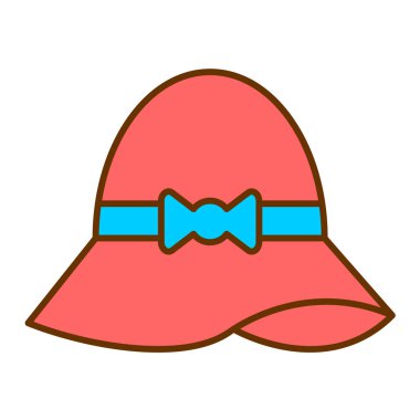 Şapka simgesi vektör illüstrasyonu