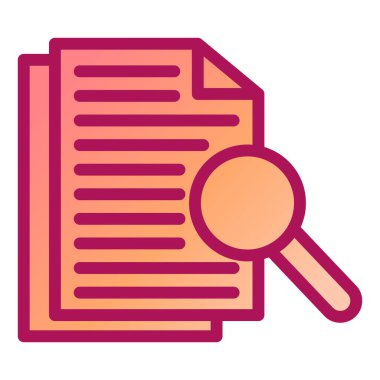 belge simgesi vektör illüstrasyonu