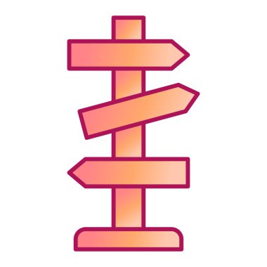 İşaret levhası Web simgesi basit illüstrasyon