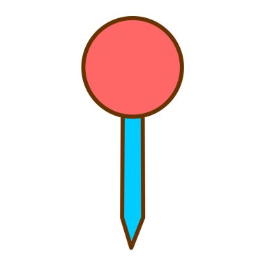 pin simgesi vektör illüstrasyonu