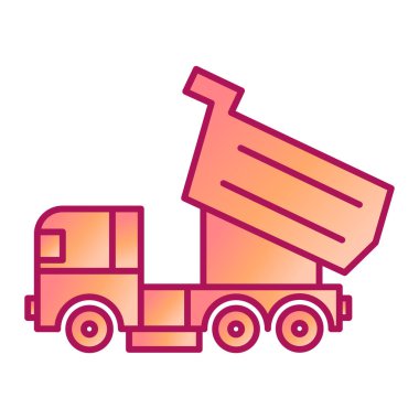 kamyon simgesi vektör illüstrasyon tasarımı