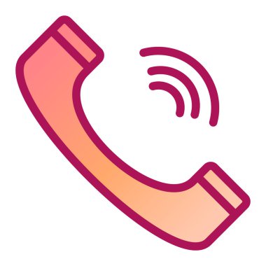 telefon arama simgesi vektör illüstrasyonu