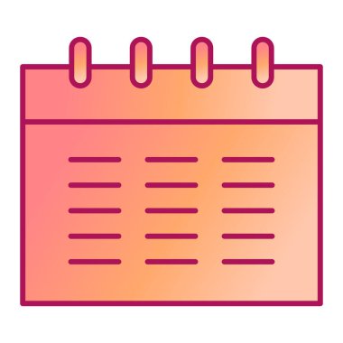 Takvim simgesi vektör illüstrasyonu