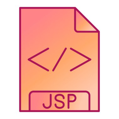 Dosya biçim simgesinin vektör illüstrasyonu