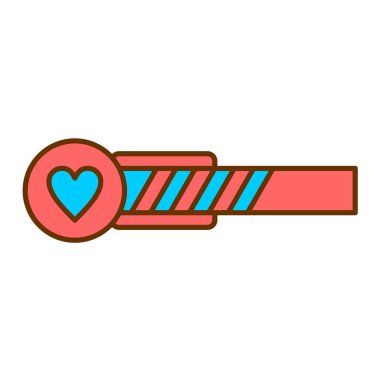 kurdeleli kalp ve vektör çizim tasarımı