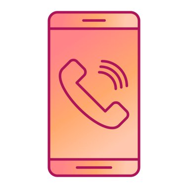 telefon arama simgesi vektör illüstrasyonu