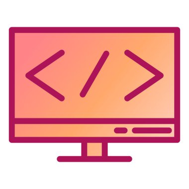 Bilgisayar ekranı. Web simgesi