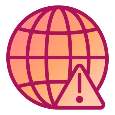 Seo ve ağ simgesinin vektör illüstrasyonu