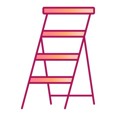 Merdiven ikonu. Renkli tasarım. vektör illüstrasyonu