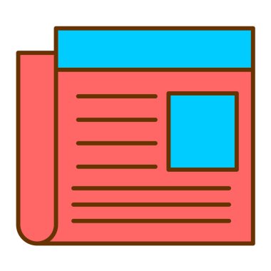 Kitap. Web simgesi basit illüstrasyon