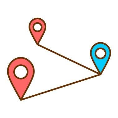 gps navigasyon konumu ikon vektör illüstrasyon tasarımı