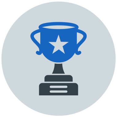 Kupa. Web simgesi basit illüstrasyon