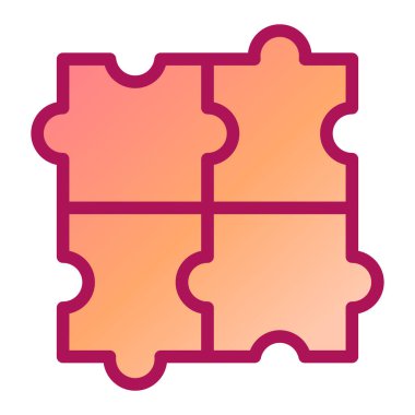 Bulmaca simgesi vektör çizimi