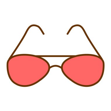 Güneş gözlüğü ikonu. vektör illüstrasyonu