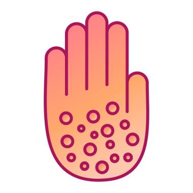 Virüs koruma vektörü illüstrasyon tasarımı ile el