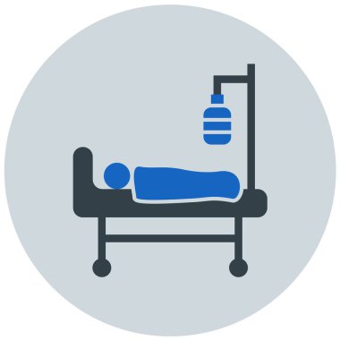 Hastane. Web simgesi basit illüstrasyon