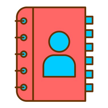 Not defteri. Web simgesi basit illüstrasyon