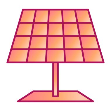 Güneş paneli simgesi. vektör illüstrasyonu