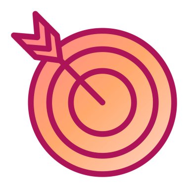 Modern simge vektör illüstrasyonunu hedefle 