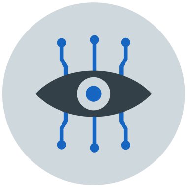 Göz simgesi, vektör illüstrasyonu basit tasarım