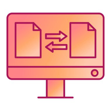 dosya dizini simgesi vektörü. İnce çizgi işareti. izole edilmiş sınır sembolü çizimi