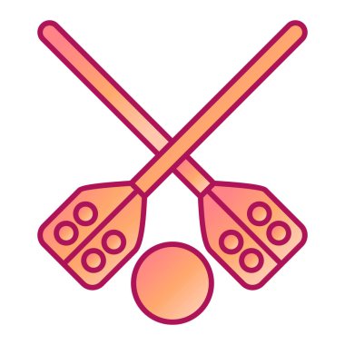 Ahşap bir kaşık ve kılıcın çizimi.