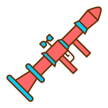 roket ikonu vektör illüstrasyonu