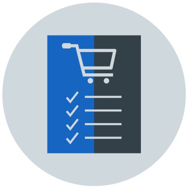 Alışveriş. Web simgesi basit illüstrasyon