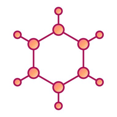 Molekül simgesi vektör illüstrasyonu