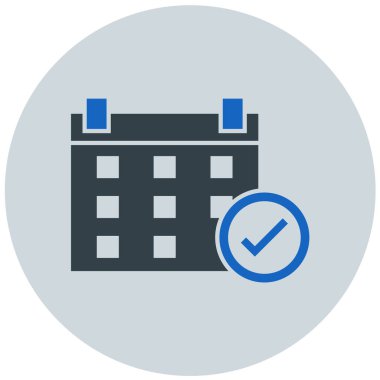 Takvim. Web simgesi basit tasarım