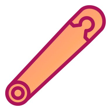 Tek izole edilmiş iğne simgesinin vektör çizimi