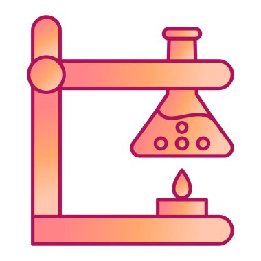 Mikroskop ikon vektörü. Ana hatlarıyla bilimsel deney işareti. izole edilmiş sınır sembolü çizimi