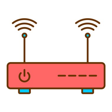 Yönlendirici. Web simgesi basit illüstrasyon