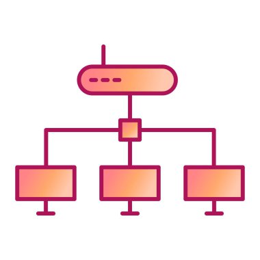 ağ paylaşım simgesi çizimi