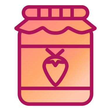 Reçel vektör simgesi olan kavanoz