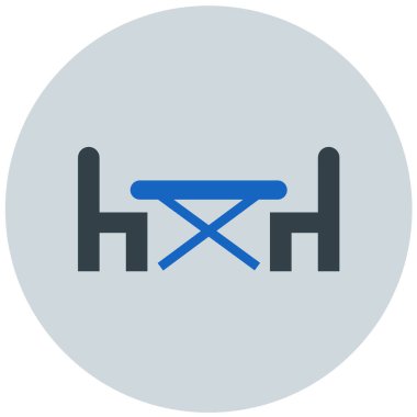 Masa. Web simgesi basit illüstrasyon