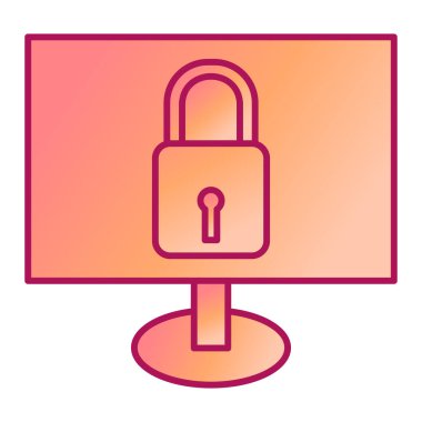 ikon vektör illüstrasyonunu kilitle