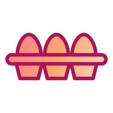 Yumurta ikonu vektörü. Yumurta sepeti işareti. izole edilmiş sembol çizimi