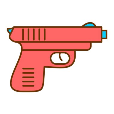 silah simgesi vektör illüstrasyonu