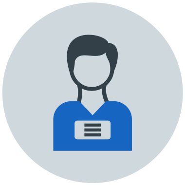 kullanıcı. Web simgesi basit illüstrasyon