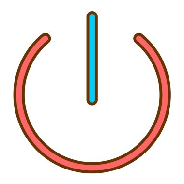 güç arz ikonu vektör illüstrasyonu