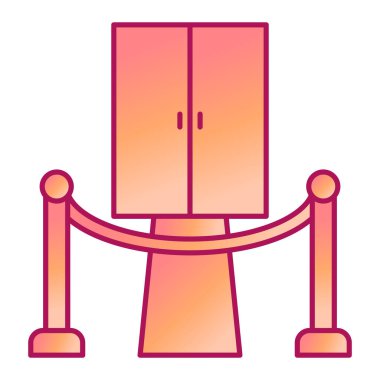 Sinema modern ikon vektör illüstrasyonu