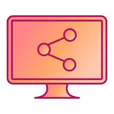 bilgisayar ağı simgesi. İnternet düğmesi. vektör illüstrasyonu
