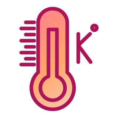 termometre simgesi vektör illüstrasyonu