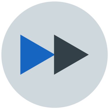 Oynayın. Web simgesi basit illüstrasyon