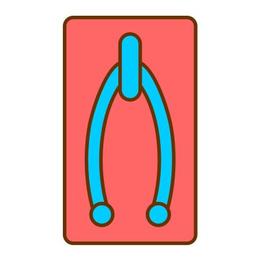 Askeri bıçak ikonu. vektör illüstrasyonu